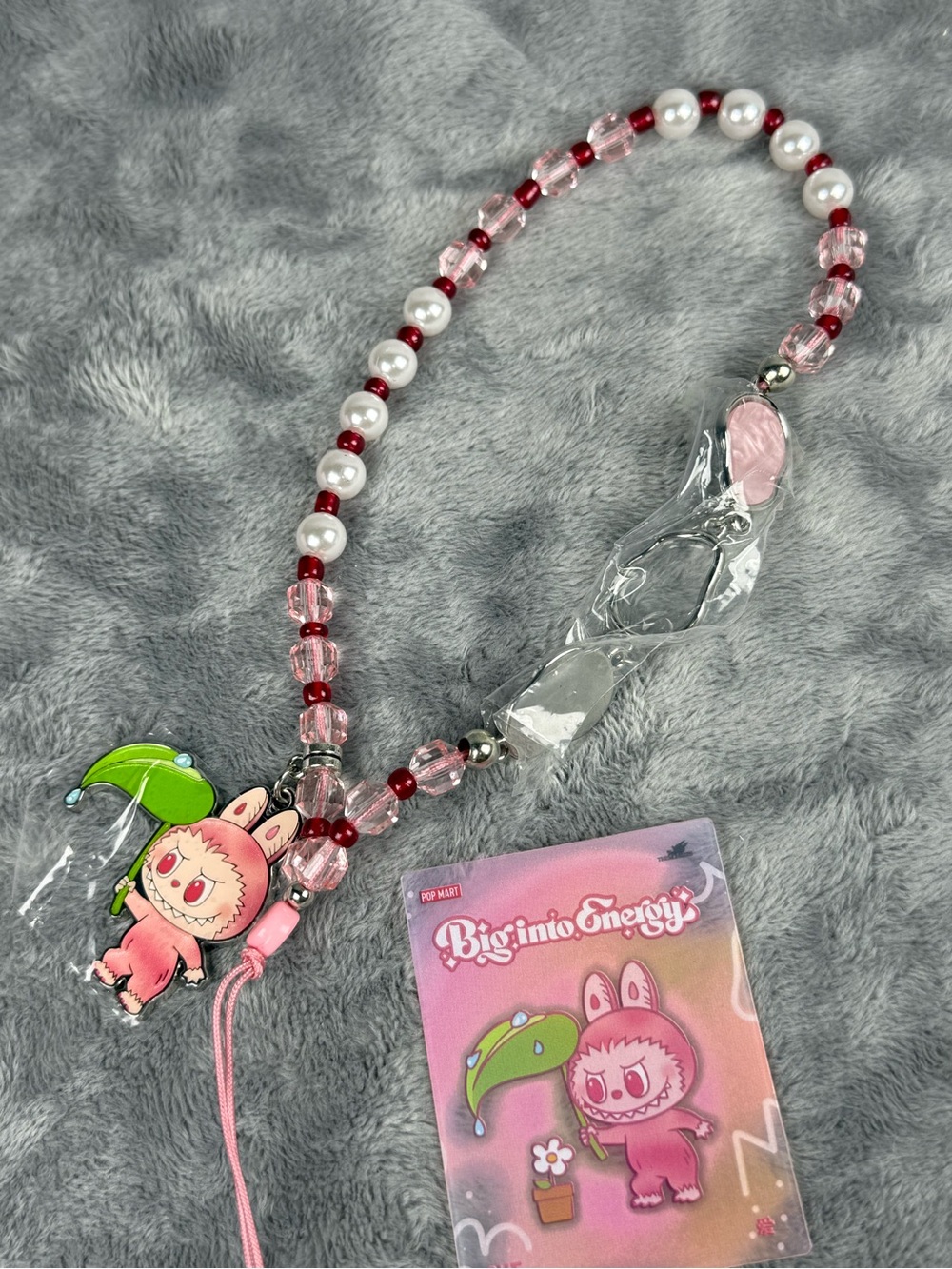 POP MART The Monsters “Big into Energy” Phone Charm Series - LOVE (Labubu)